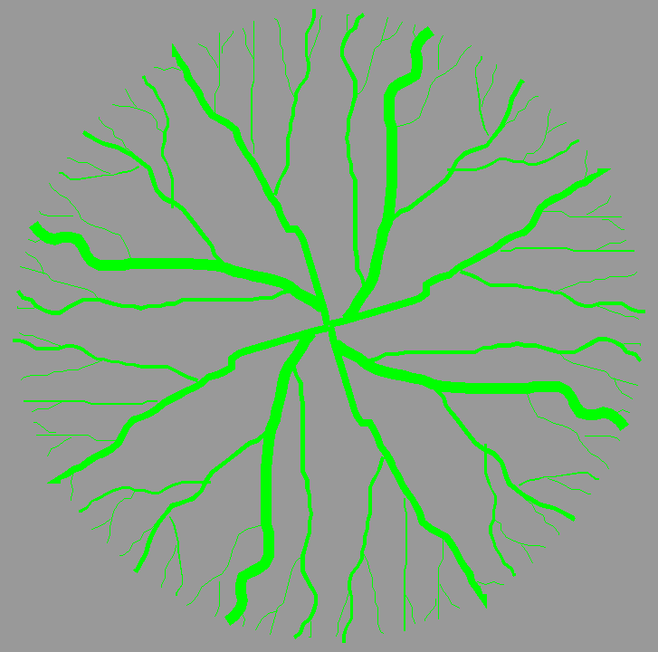Bloque Autocad Vista de Árbol Color 37 en Planta